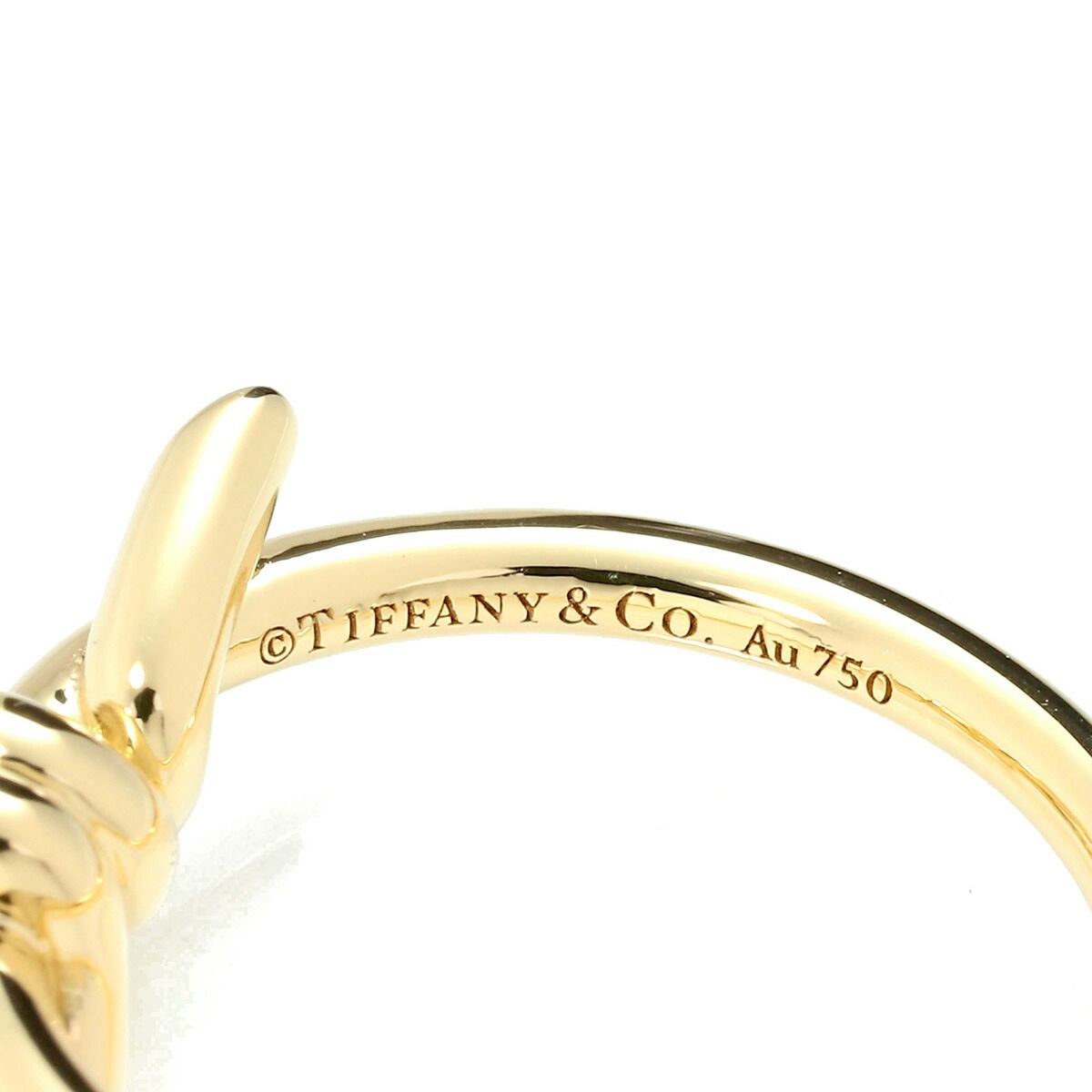ティファニー ノット リング 指輪 K18 8号 TIFFANY&Co. 中古  