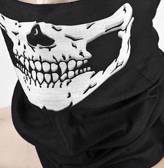 スカルマスク 角付き ホワイト ブラック e0ee4cf5256c5c6b547ef1fbfb1716