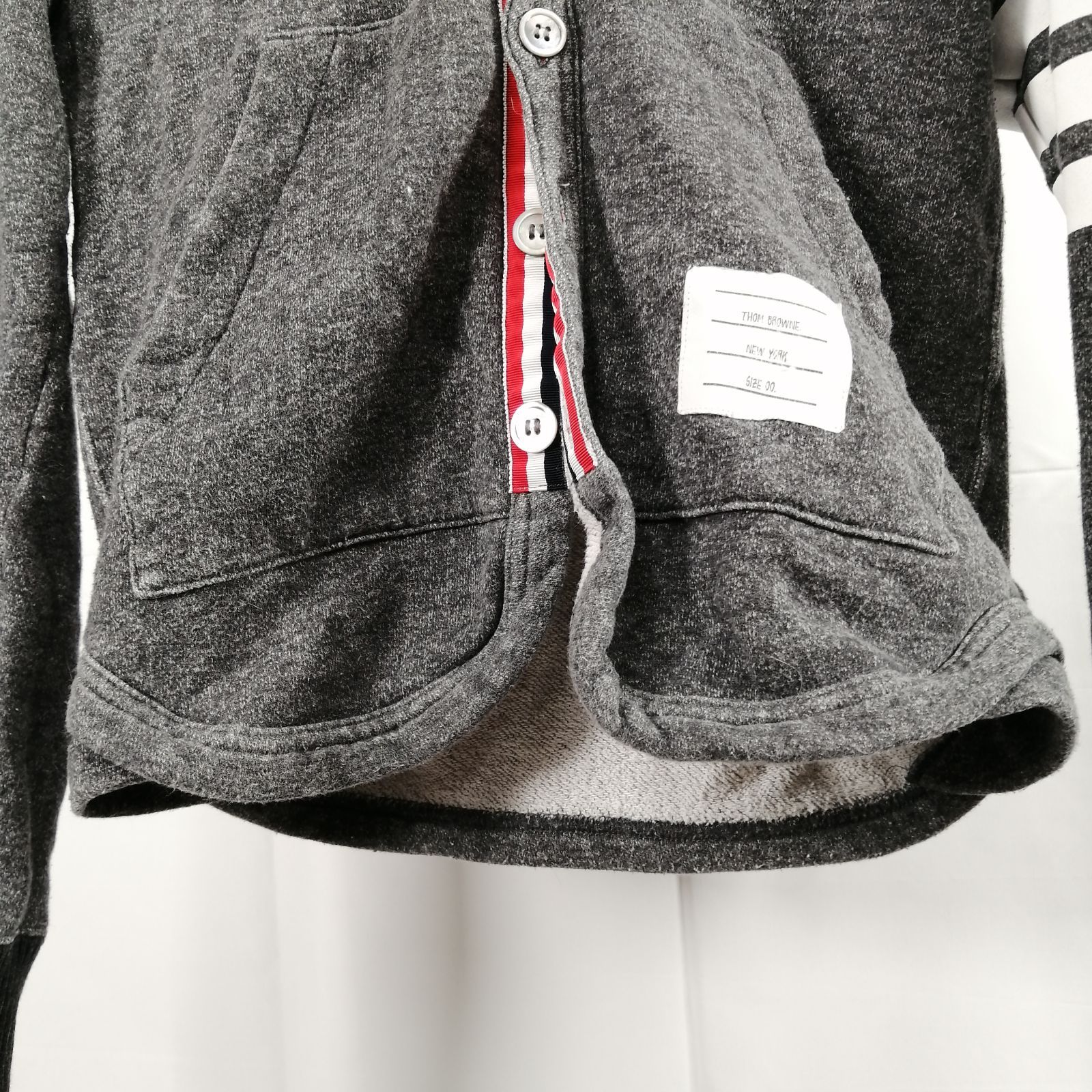 THOM BROWNE 4BAR パーカー size 00 グレー系 トムブラウン
