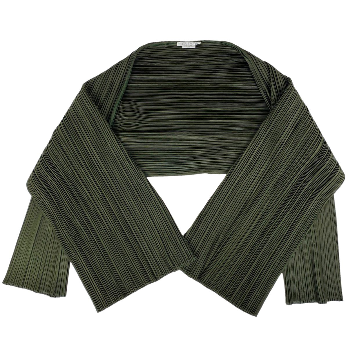 プリーツプリーズ　ISSEY MIYAKE ボレロ 新品タグ付きプリーツボレロジャケットボレロカーディガンレアな