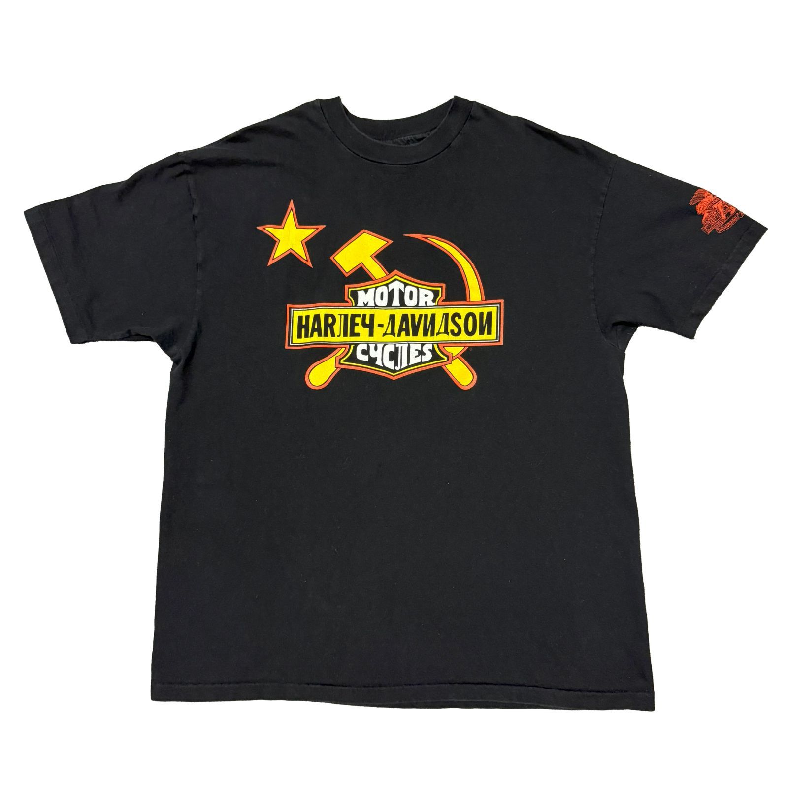 90s Harley Davidson Motorcycles Russia ハーレーT Tシャツ