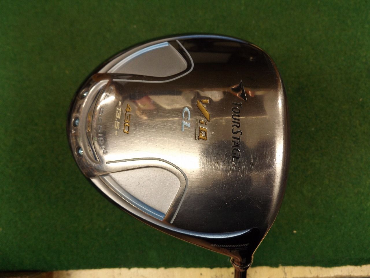 1168 TOURSTAGE ViQ CL 2008 13.5° 純正カーボン L カバー劣化 ブリヂストン ツアーステージ レディス ドライバー ゴルフクラブ.985697