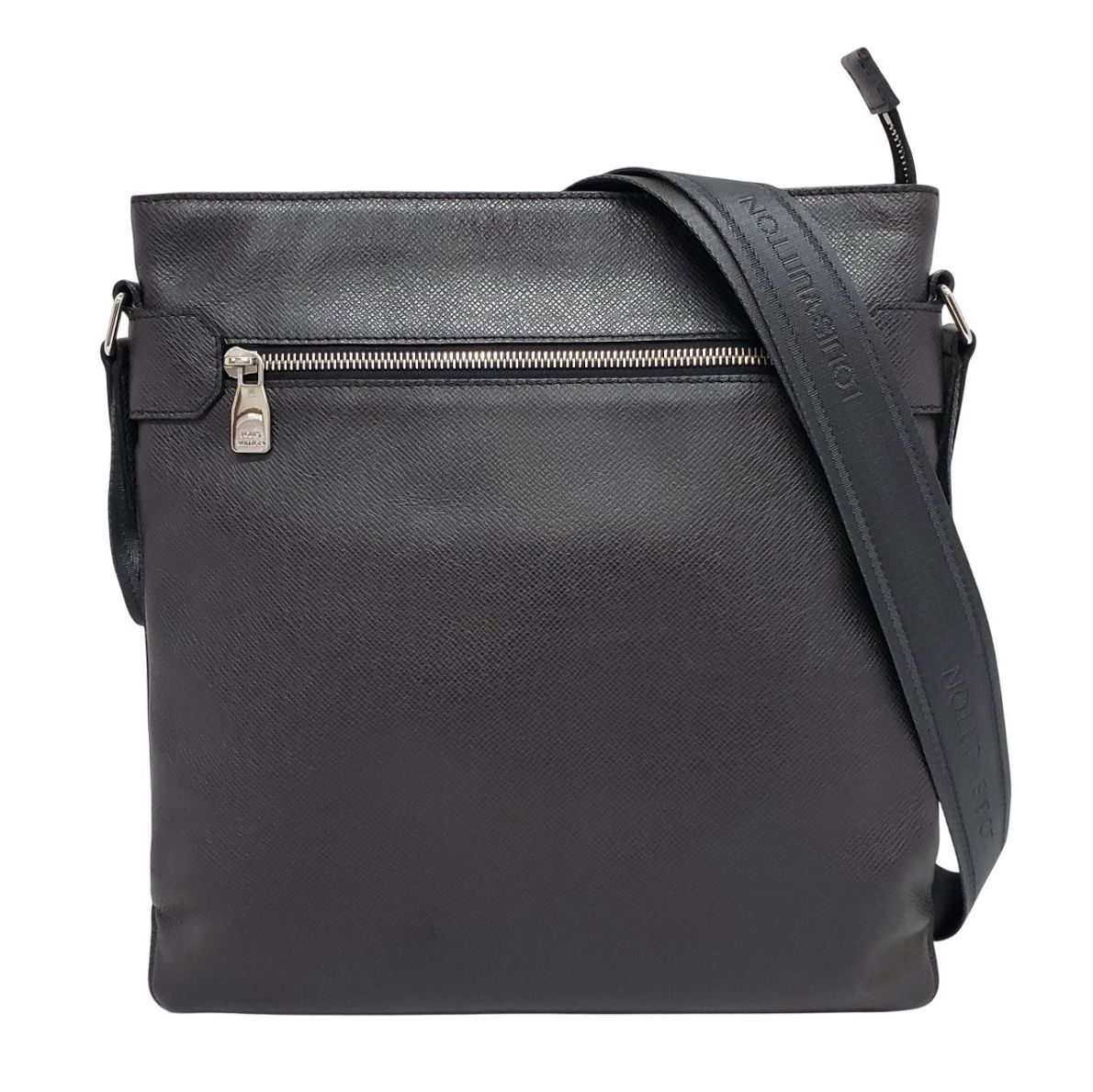 D2873◆ ルイヴィトン タイガ サシャ ショルダーバッグ◆サコッシュ 斜め掛け アルドワーズ 黒