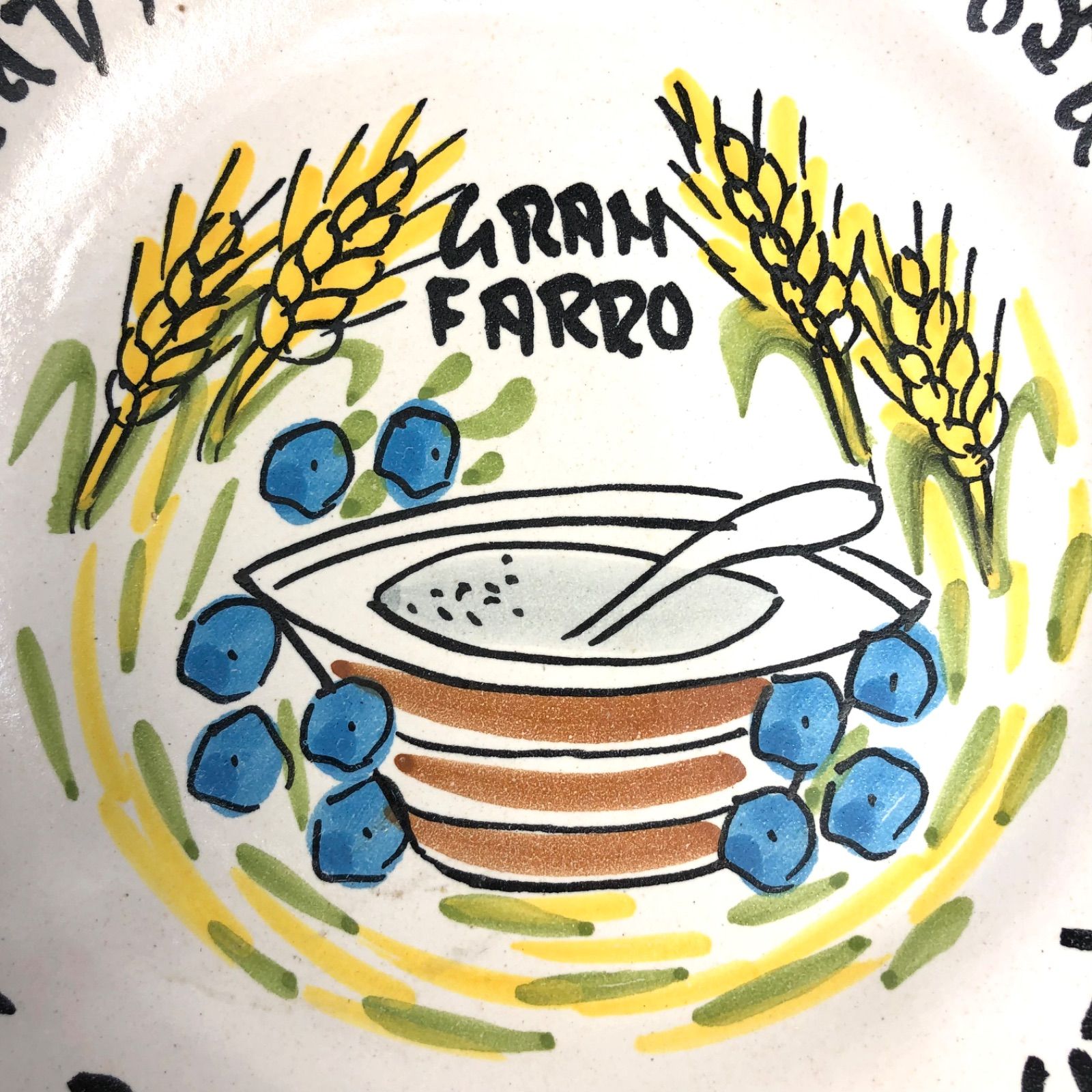 ブオンリコルド イタリア製絵皿 BUON RICORDO イタリア 絵皿 1988 美食