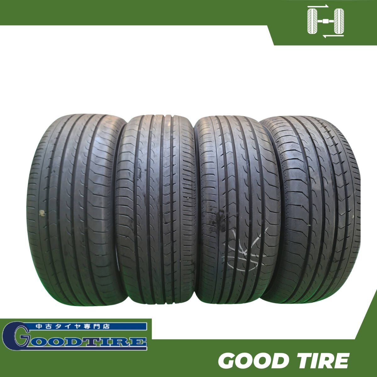 205|55R17 ヨコハマ BLUEARTH-RV RV03 2025年製 夏用 4本セット 8分山 タイヤ タイヤ ステップワゴン Aクラス A1 ゴルフ S6909