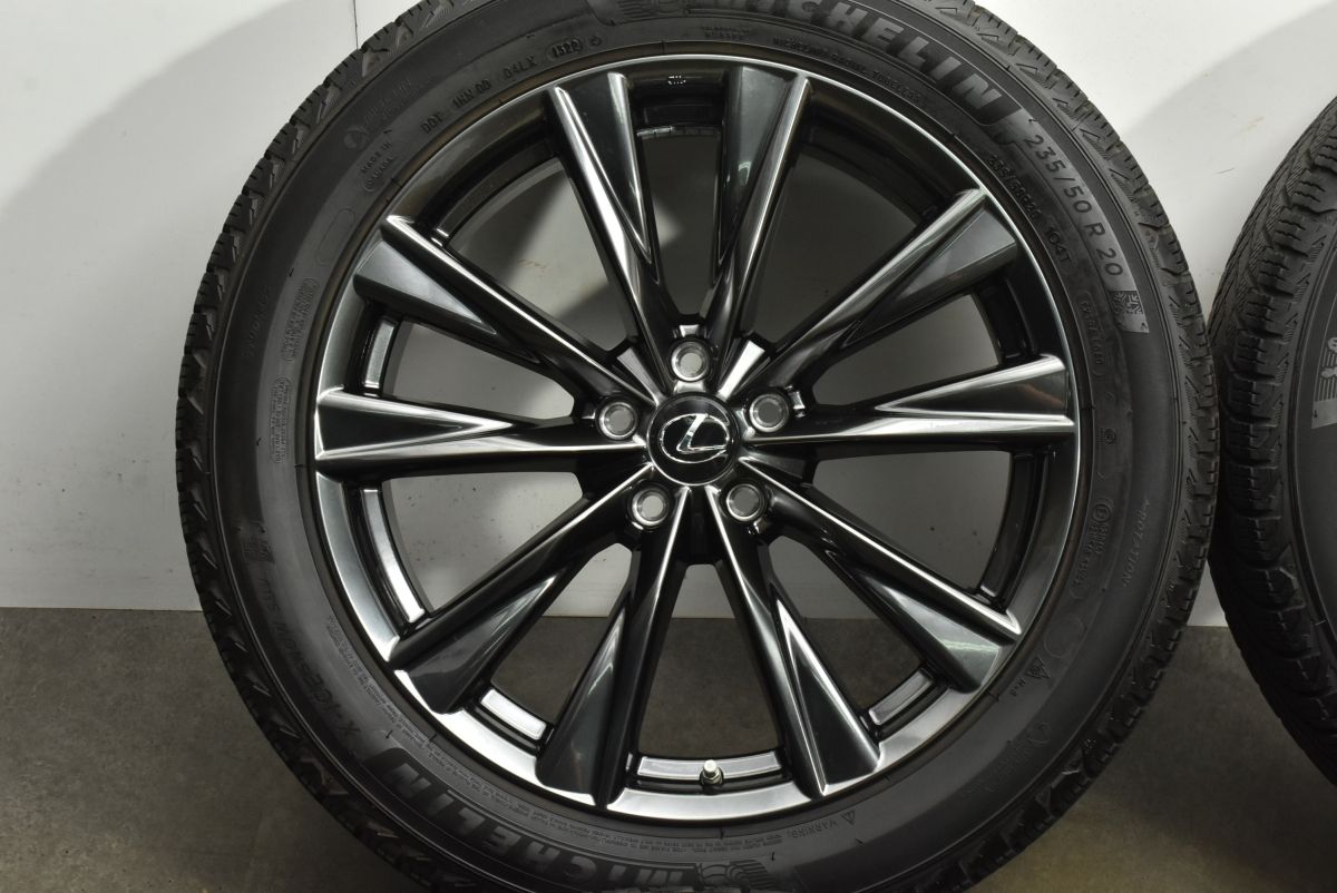 バリ溝 レクサス 20系 NX Fスポーツ 純正 20in 7.5J 35 PCD114.3 ミシュラン X-ICE SNOW SUV 235 50R20 クラウンクロスオーバー FFCRYSTALESIA_COM