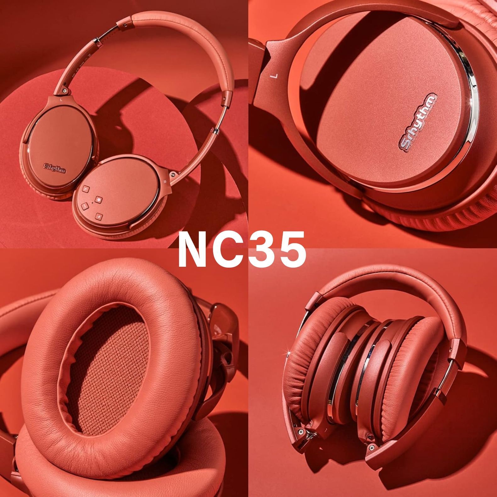 Srhythm NC35 ワイヤレスヘッドホン ノイズキャンセリングヘッドホン