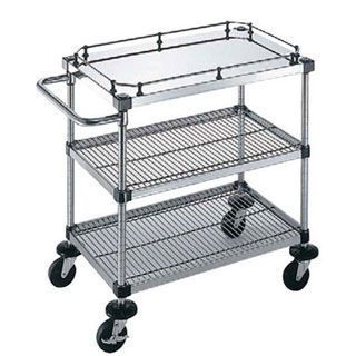 【 サイドハンドル付3段 S-6-3-GB-2M-9 】【 厨房器具 製菓道具 おしゃれ 飲食店 】