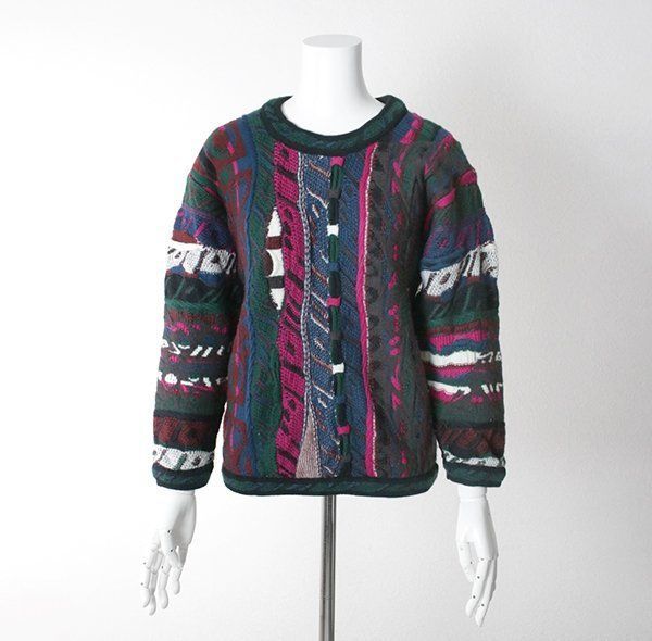 ISSEY MIYAKE 81AW ボタンアップフリンジデザインモックネック