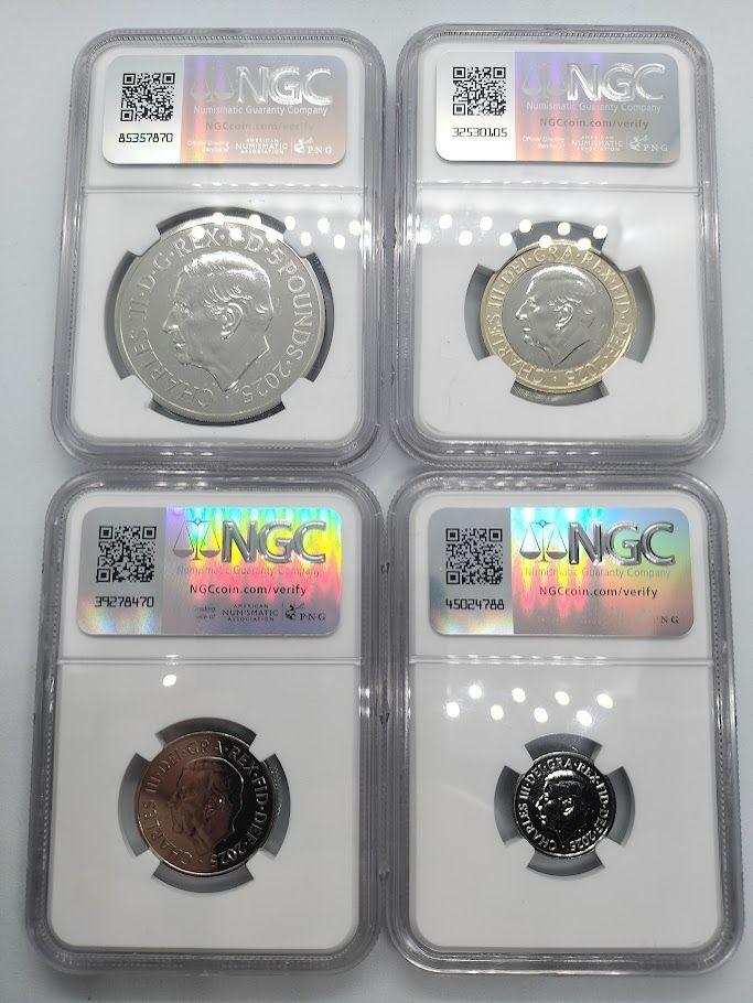 4点セット】NGC MS67 DPL 2025 イギリス Annual Coin SET