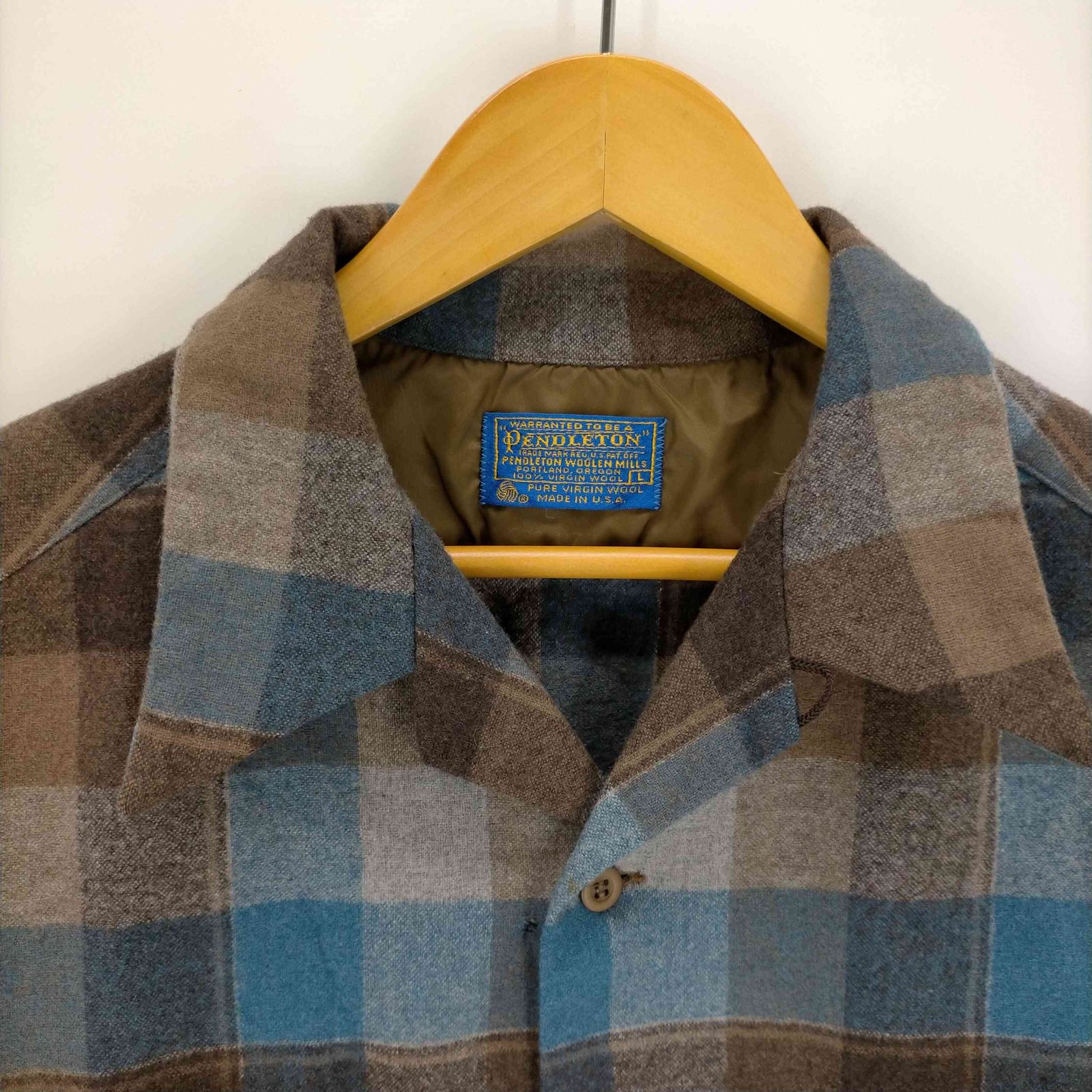 ペンドルトン PENDLETON 70S 2ポケット ボードシャツ メンズ import：L