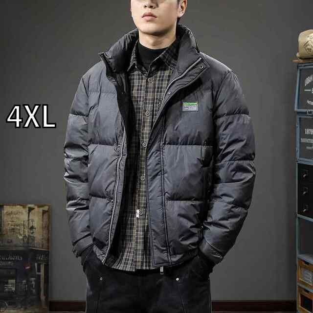 4XL 秋冬 コーデ メンズ 服 シンプル ファッション オシャレ 大人 かっこいい 大きいサイズ ストリート 紳士服 防寒 ハイエンド ダウン ジャケット 軽 暖かい ホワイトダックダウン
