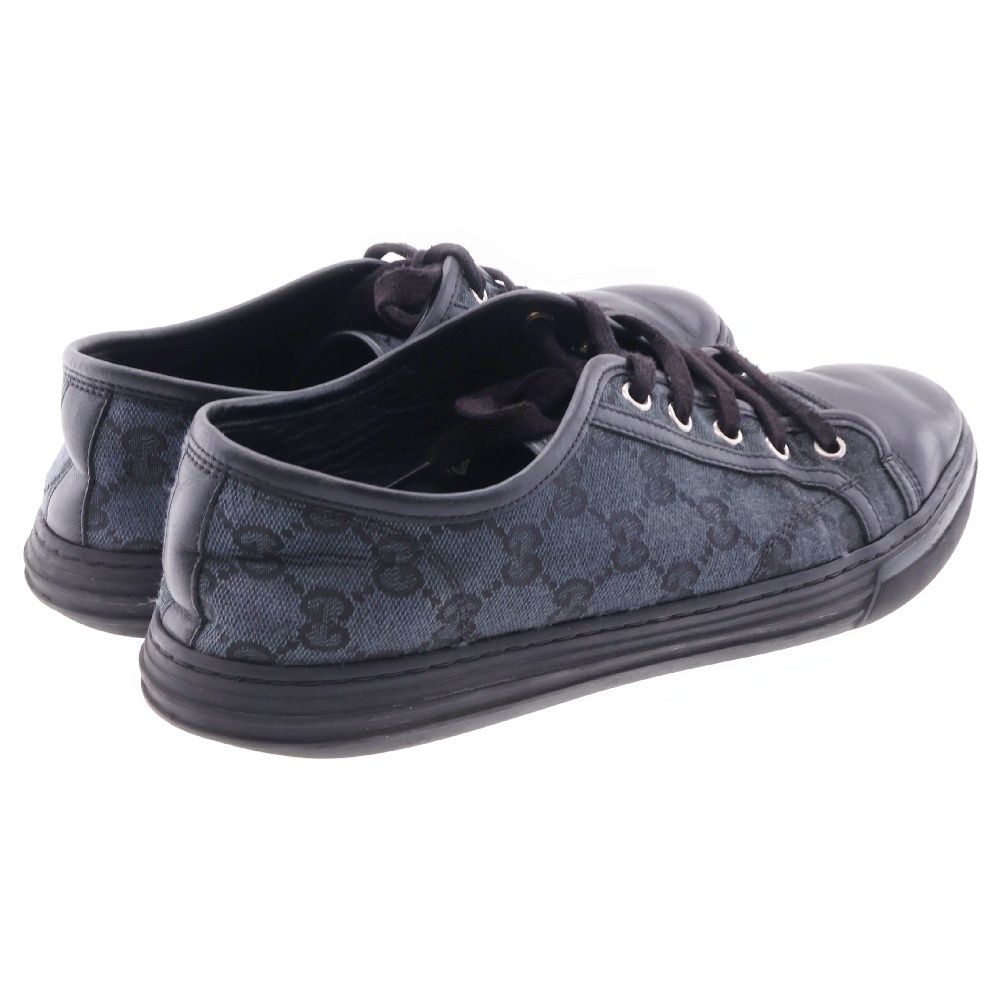 GUCCI (グッチ) GGキャンバス ローカットスニーカー ブラック US7.5