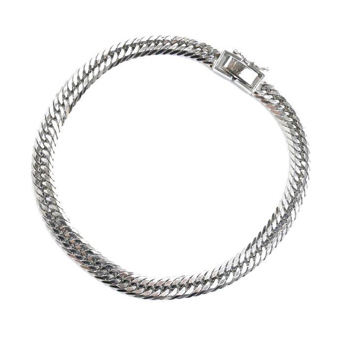 Pt850プラチナ ブレスレット 喜平12面トリプルカット 21.0g 20.0