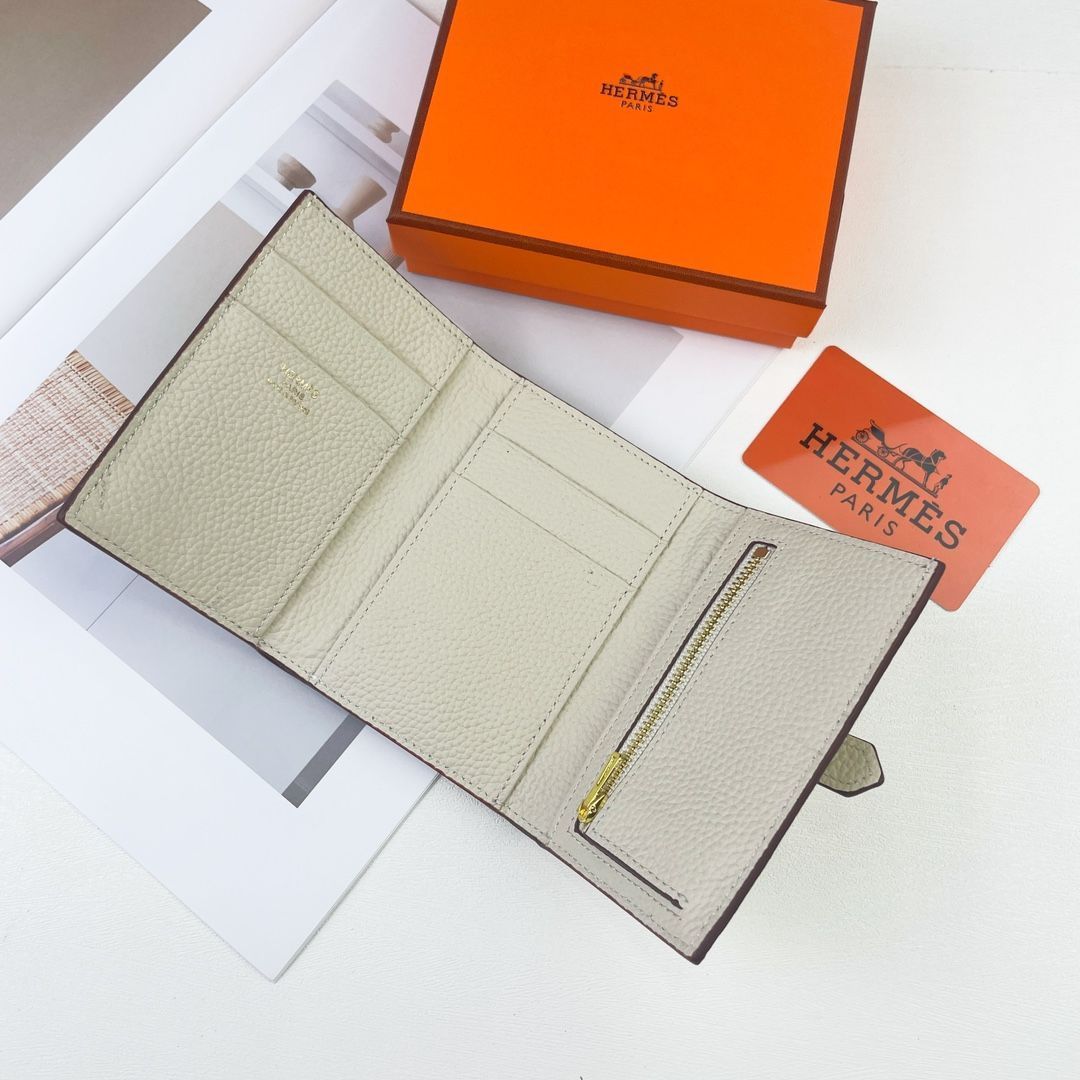 本日限定特価】Hermes Bearn ミニ財布 エプソムレザー ゴールドH