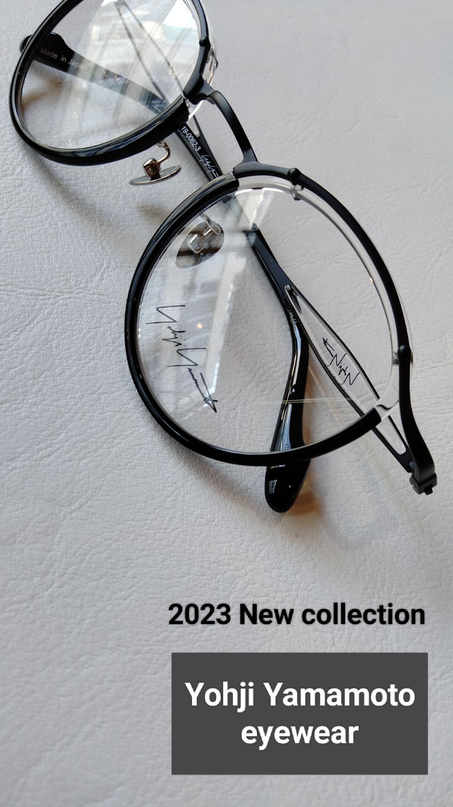 YOHJI YAMAMOTO EYEWEAR 19-0062-3 BKClear - メルカリ