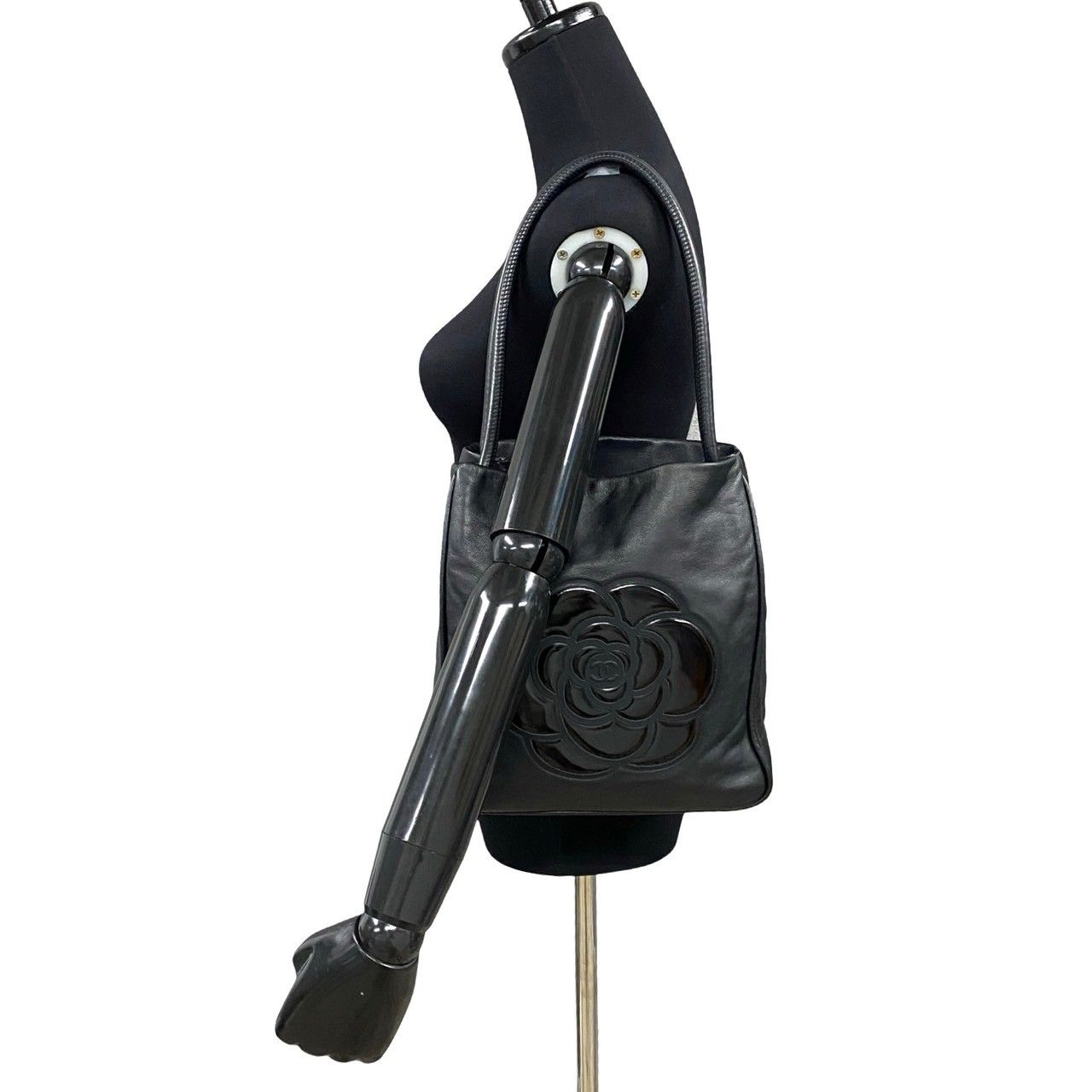 極 美品 希少品 シール有 8番台 CHANEL シャネル カメリア トート ココ 