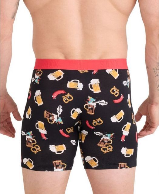  サックス メンズ ボクサーパンツ アンダーウェア Men s Vibe Xtra Slim-Fit Printed Boxer Briefs Oktober Brats-black ボクサーパンツ 下着 アンダーウェア