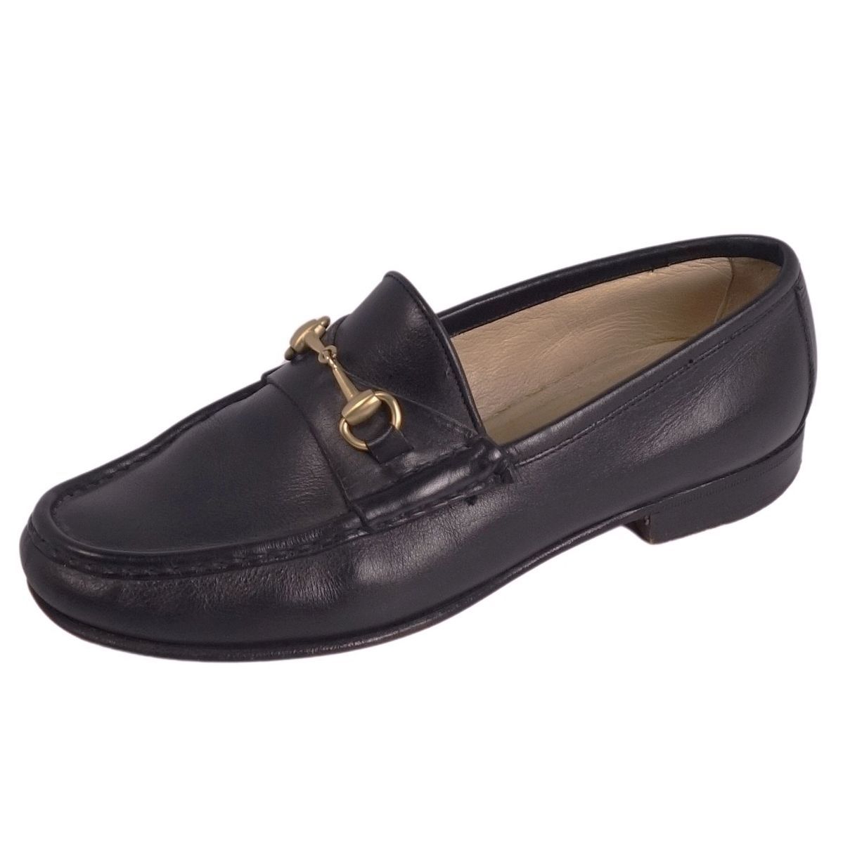 Vintage グッチ GUCCI ローファー モカシン ホースビット レザー