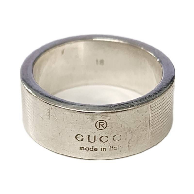 GUCCI グッチ フロントロゴ リング 17号 SV925 シルバー 指輪 
