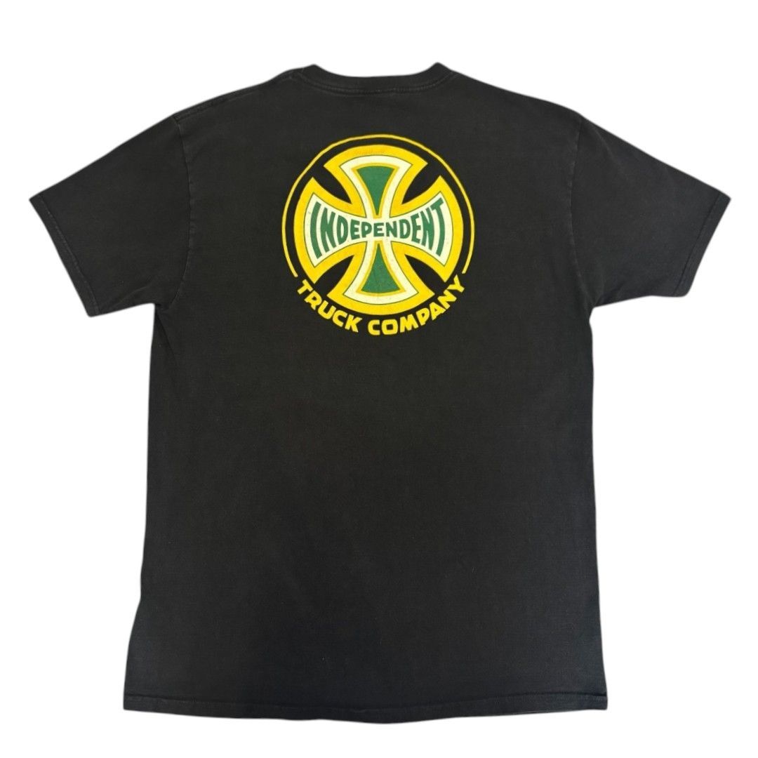 INDEPENDENT インディ アイアンクロス Tシャツ USAビンテージ L 美品】INDEPENDENT インディペンデント Tシャツ 古着 90s アイアン