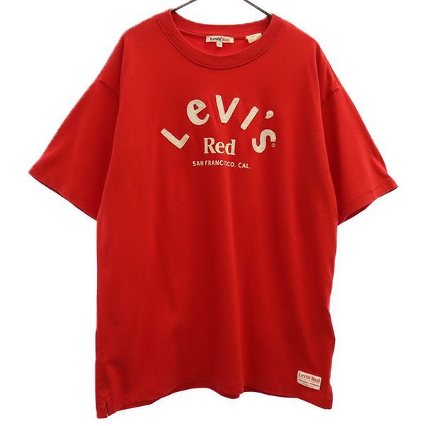リーバイスレッド ロゴ刺繍 半袖 Tシャツ S レッド Levi's Red