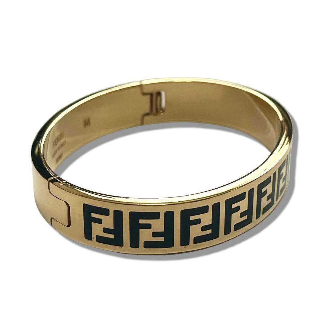 一点物 正規品 FENDI フェンディ フォーエバー ゴールド バングル 