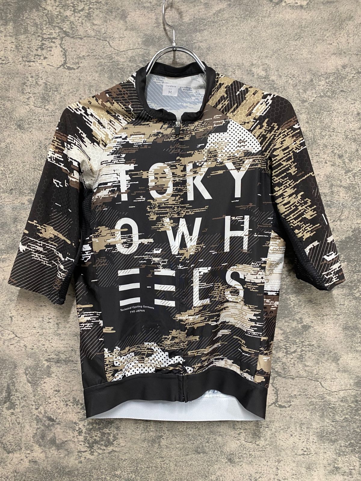 IU470 イサドア Isadore 半袖 サイクルジャージ M 茶 白 TOKYO Wheels