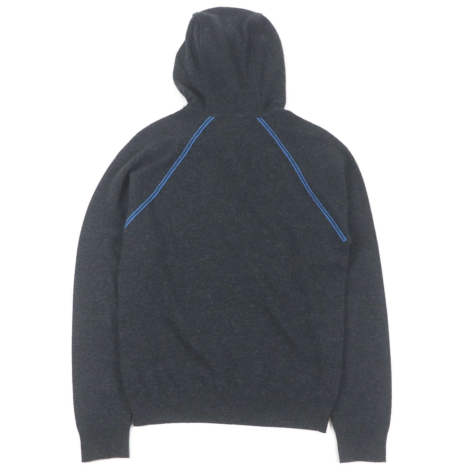 エルメス Hロゴ パーカー 極美品✨エルメス Hロゴ ジップパーカー ネイビー