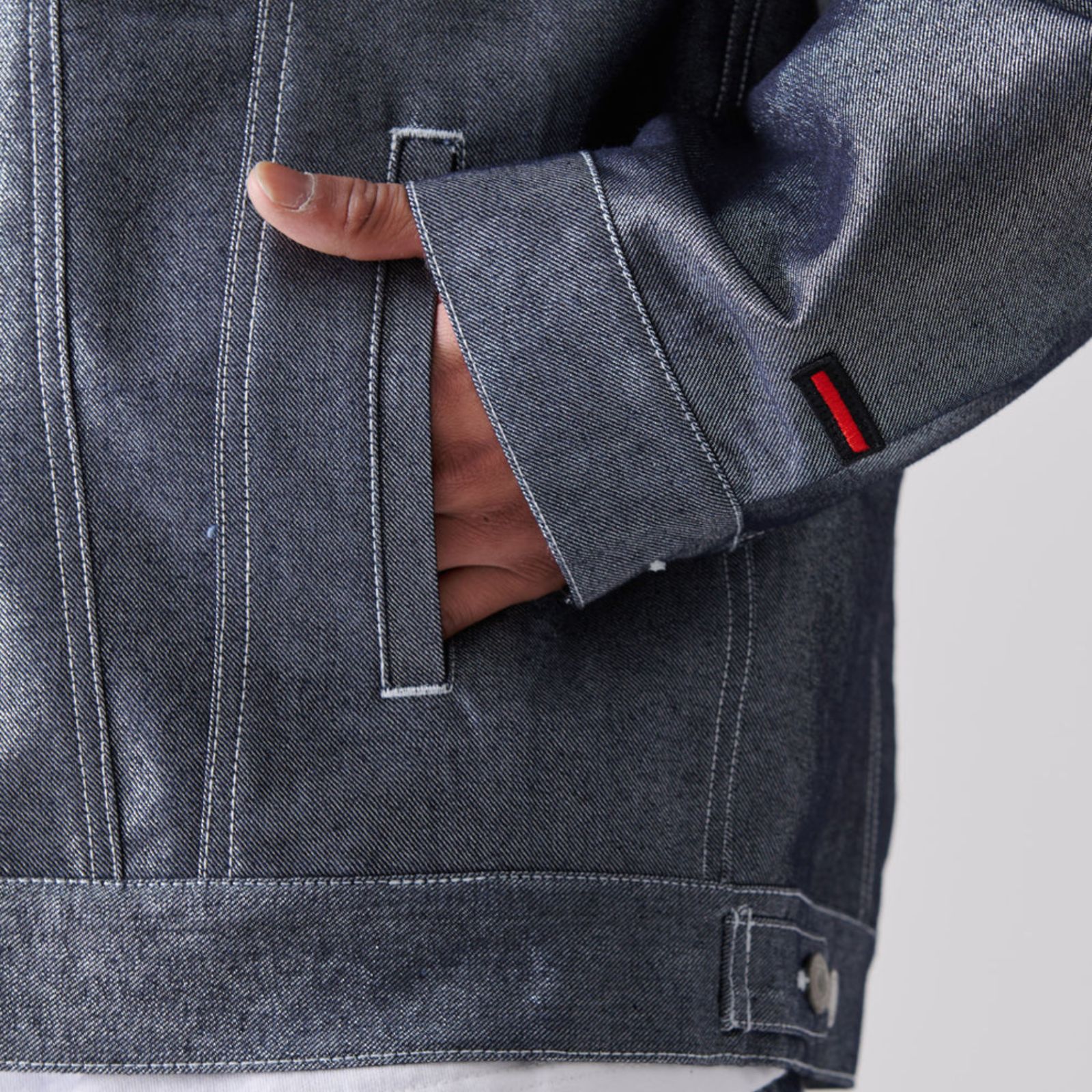 新作】【FUBU／フブ・METALLIC DENIM JACKET ／メタリックデニム