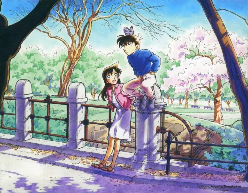 中古】キャンバスボード・キャンバスアート 工藤新一＆毛利蘭