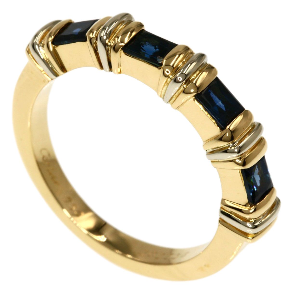 CARTIER カルティエ コンテッサ ハーフ サファイア #51 リング・指輪 