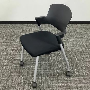 中古 ミーティングチェア 4脚セット コクヨ プロッティ ブラック 