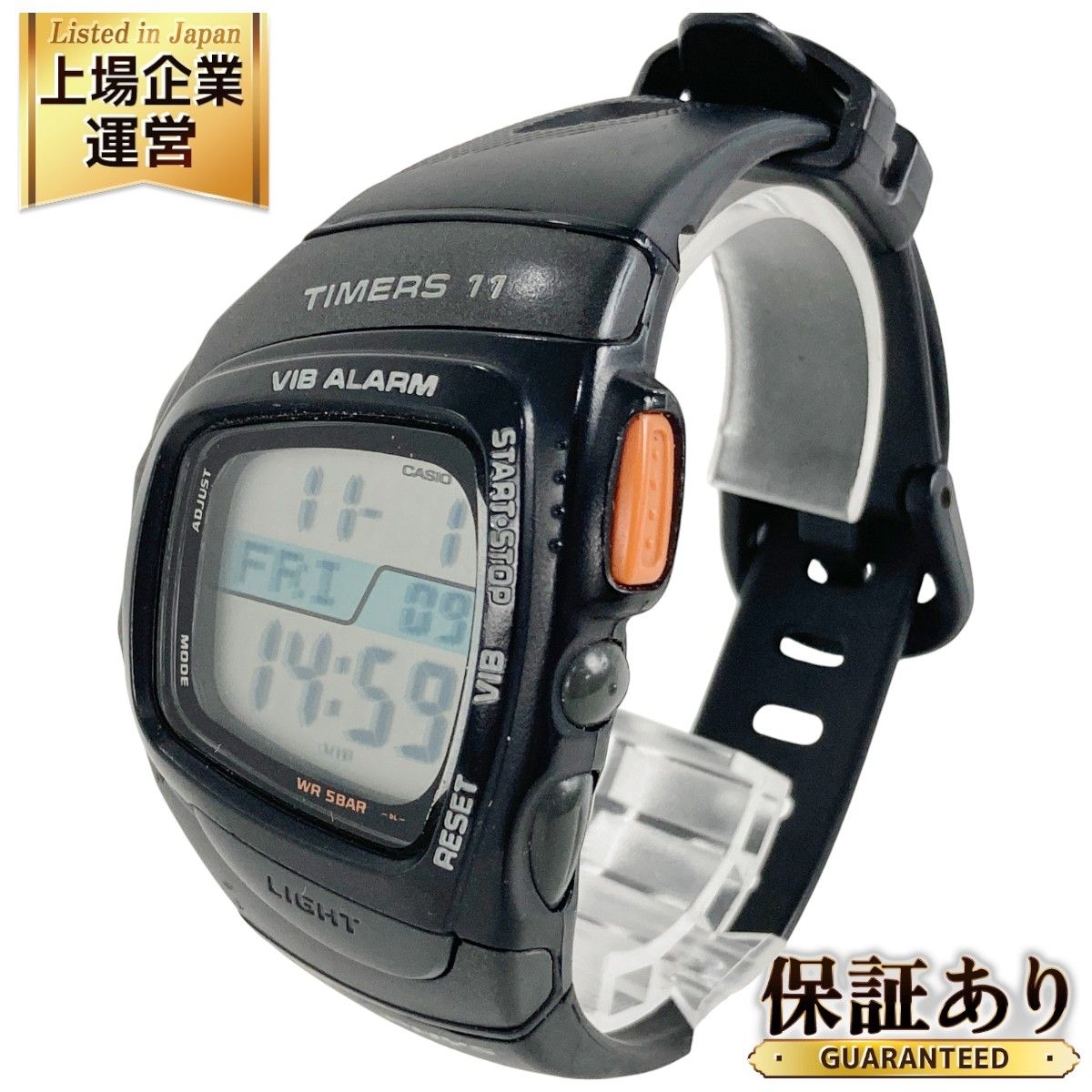 CASIO カシオ RFT-100 PHYS TIMERS 11 タイマーズイレブン スポーツギア レフリーウォッチ クォーツ 中古 Y9409444  - メルカリ