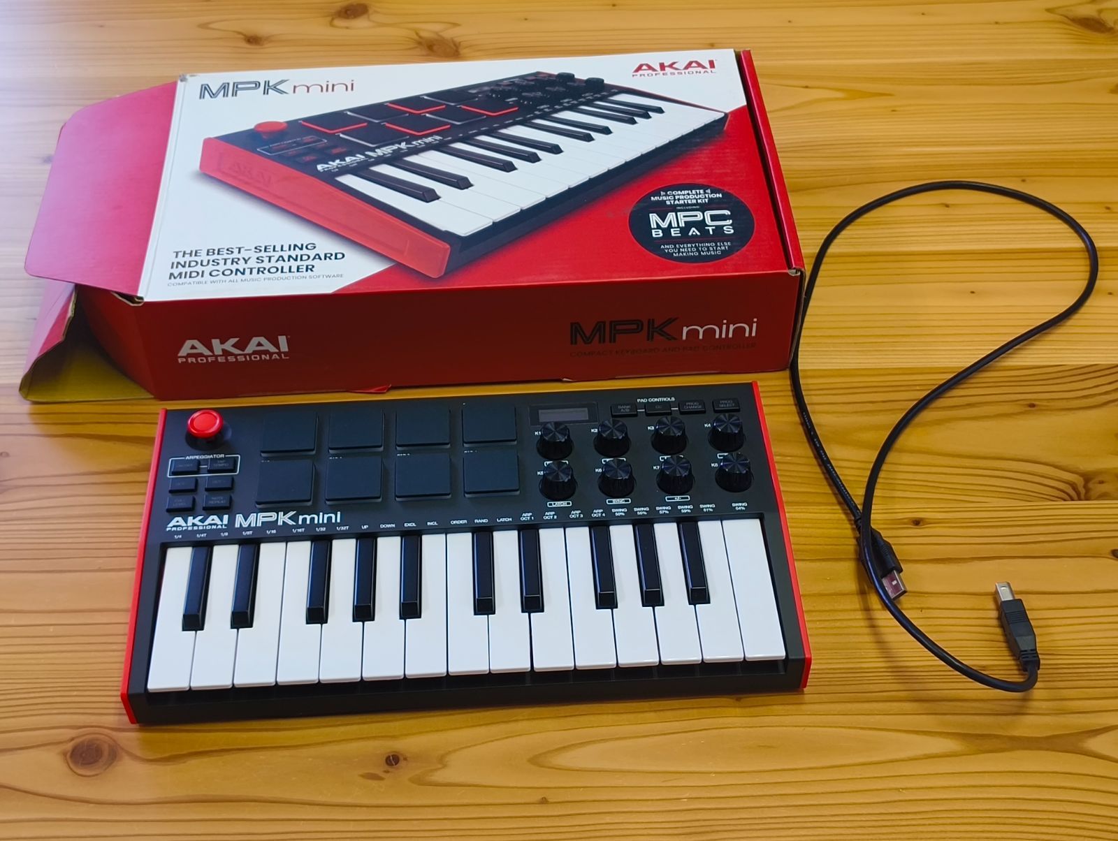 未使用、動作確認のみ】AKAI MPK mini MKⅢ MIDIキーボード 【公式通販】