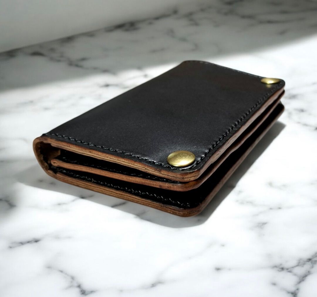 受注製作品 紙幣ポケット付きミドルトラッカーウォレット 栃木