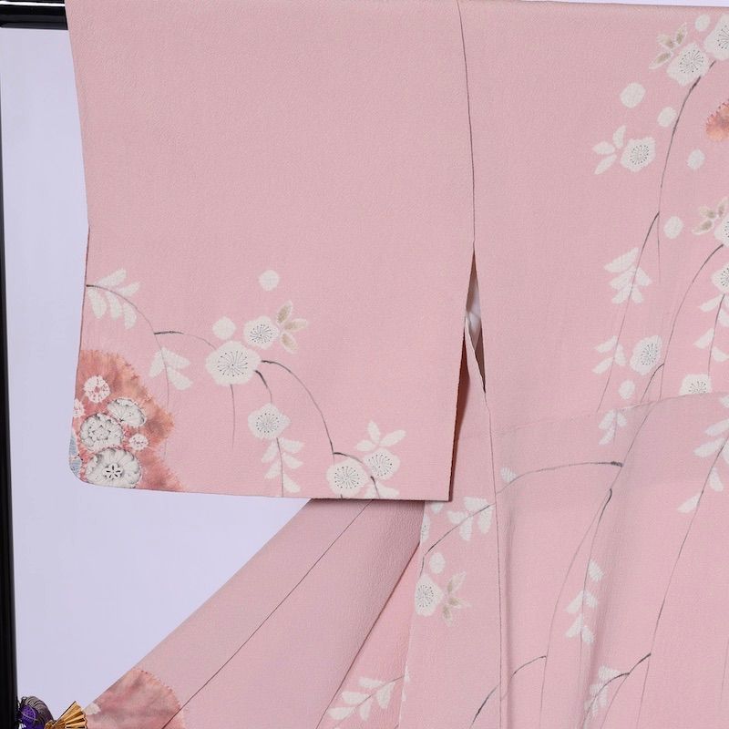 着物 訪問着 辻ヶ花 手描き 桜色 /955 - メルカリ
