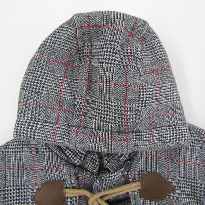 ミキハウス ダッフルコート アウター チェック柄 中綿入り キッズ