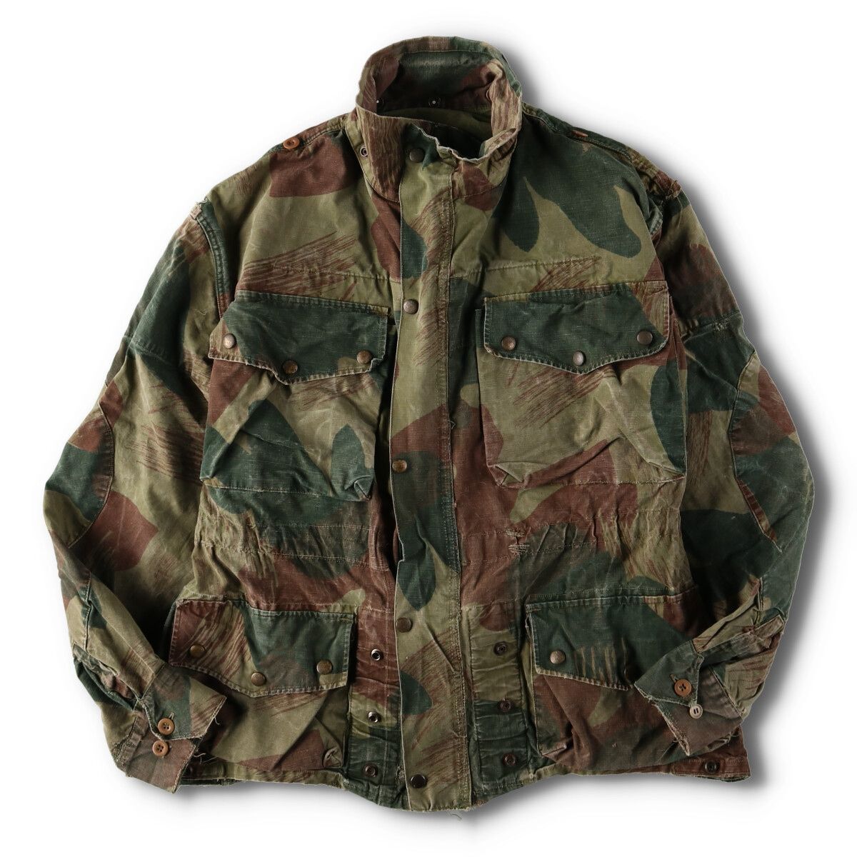 古着 50年代 ベルギー軍実品 ブラッシュストロークカモ 迷彩柄