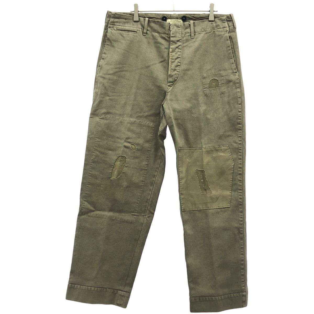 OLD JOE ジョー 23SS PADED BACK ROVER TROUSER パデッドポケットトラウザーズパンツ 231OJ-PT18 EUCALYPTUS ベージュ系 32