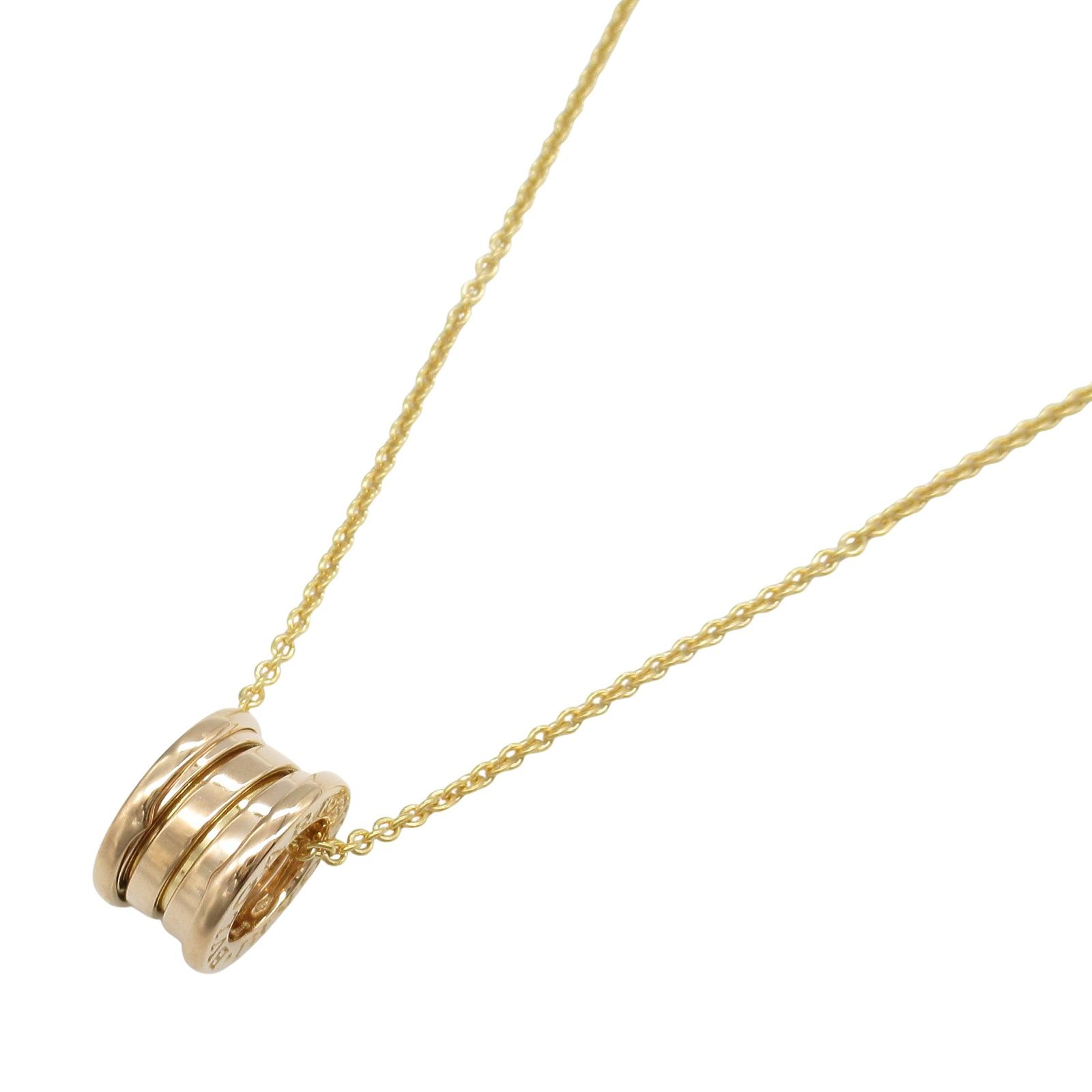 ブルガリ BVLGARI ネックレス B-zero1 ビーゼロワン ネックレス 首回り38|45.5cm K18PG ピンクゴールド B-zero1 ネックレス ユニセックス Used A
