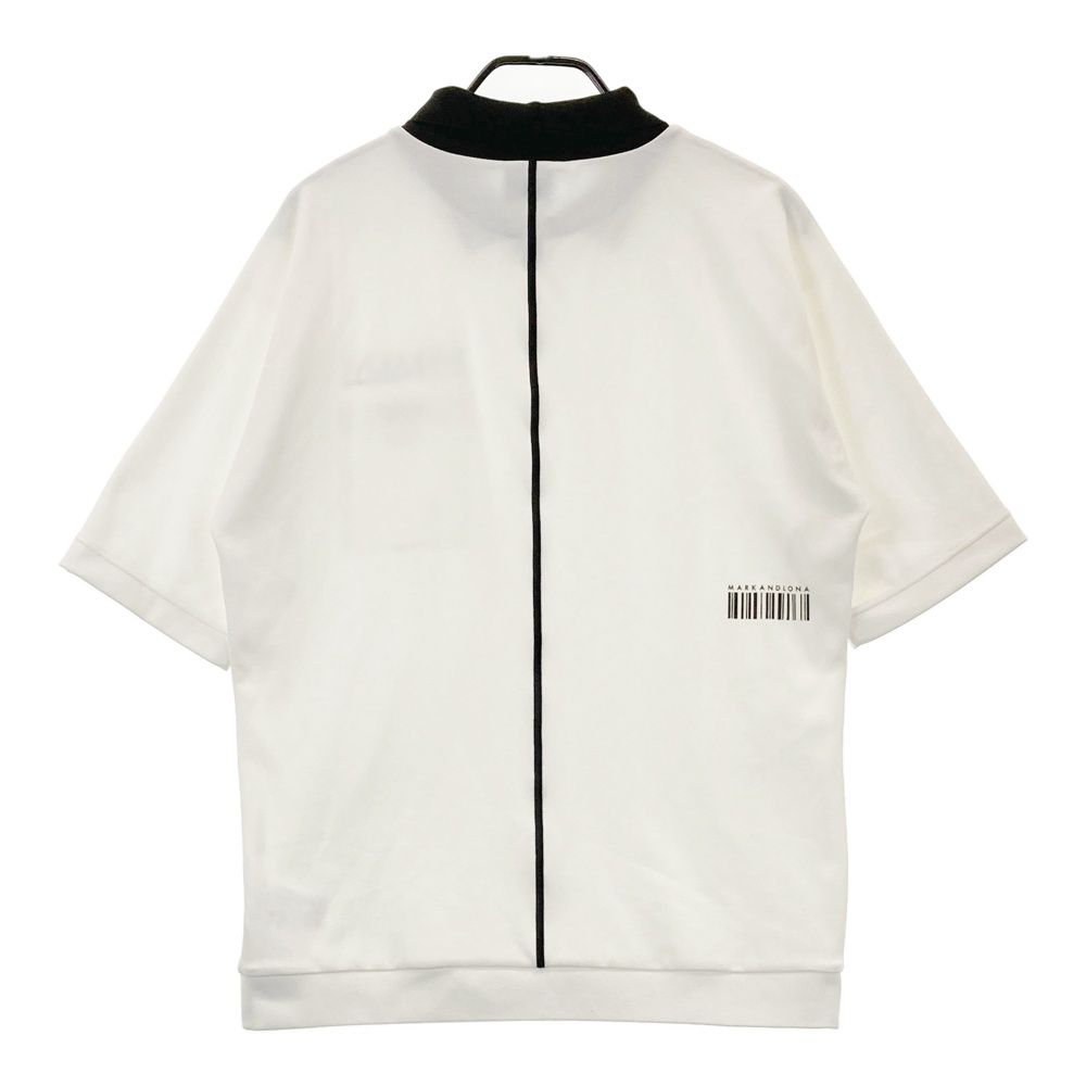サイズ 48 MARK-LONA マークアンドロナ モデル 襟付 半袖Tシャツ ホワイト系 240101519684 ゴルフウェア メンズ ストスト