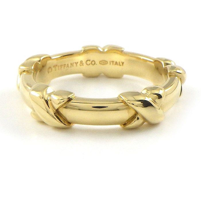 ティファニー(TIFFANY&Co.) | 中古ブランドリユースショップ OKURA(おお蔵) ティファニー Tiffany & Co. ブレスレット シグネチャー クロス K18YG 【中古】
