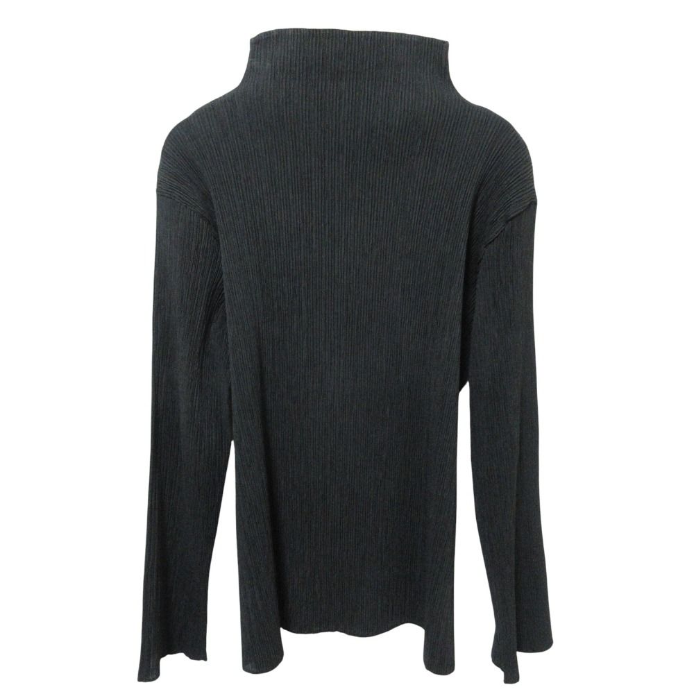 極美品✨ISSEY MIYAKE プリーツ　ブラック　長袖　ハイネック 極美品✨ISSEY MIYAKE プリーツ ブラック 長袖 ハイネック