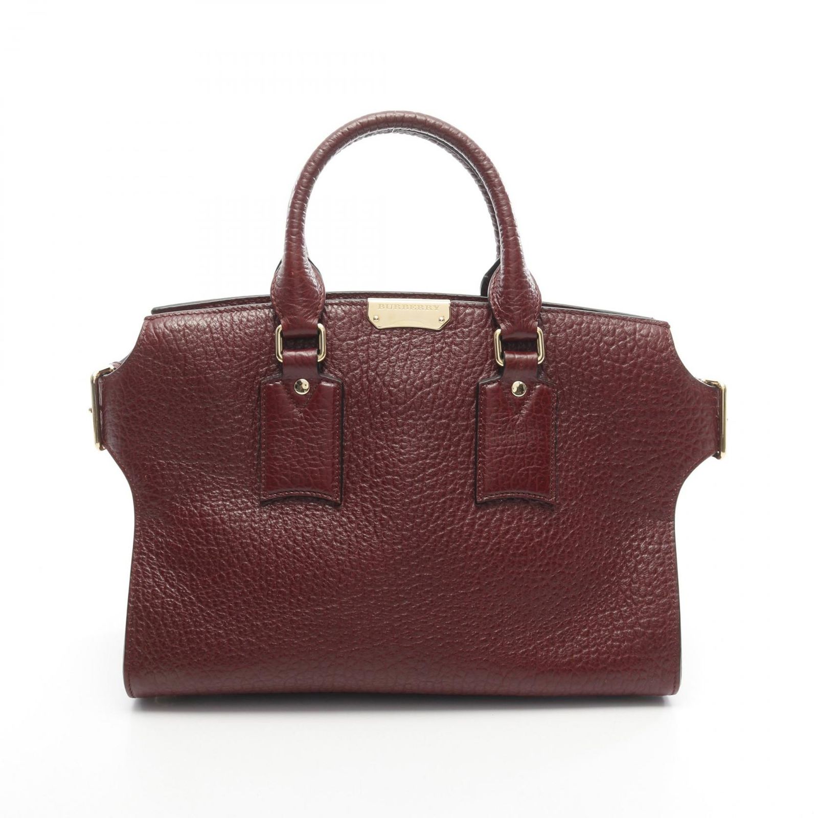 バーバリー BURBERRY ハンドバッグ 4030667 ボルドー レザー