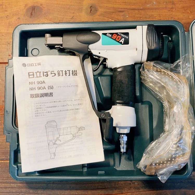 7日保証・整備済】消耗部品交換済♪日立 HIKOKI 常圧 90mm ばら釘打機  