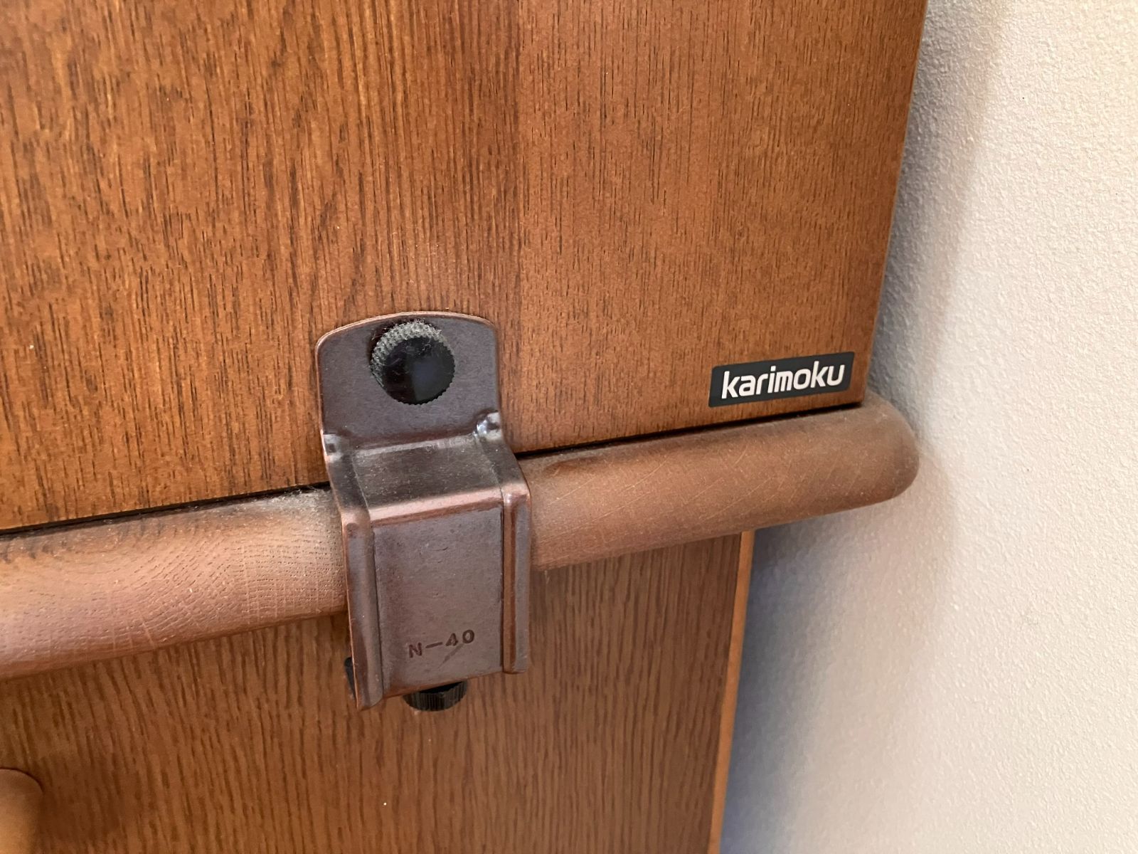 上田市 10|15まで カリモク学習机＋クロガネチェア＋サイドワゴンセット