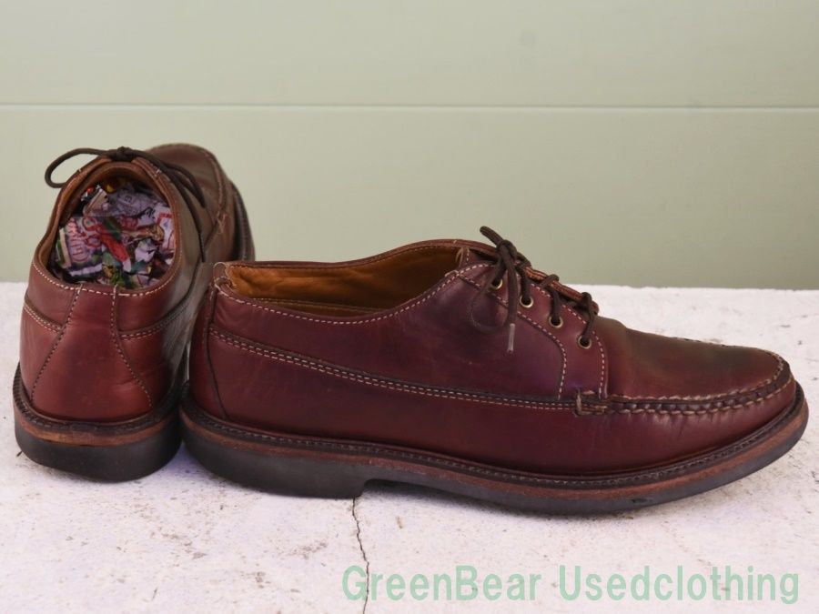 Y 010 ALDEN ビンテージ メンズシューズ ワイズ細め 茶 9.5 E 27.5 cm