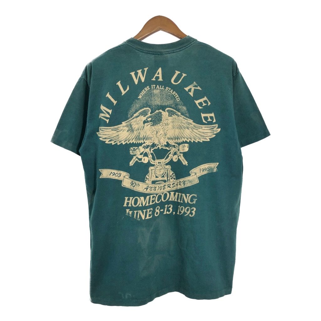 【即発】90s ハーレーダビットソン サンダー XL 半袖Tシャツ OP031 即発】90s ハーレーダビットソン サンダー XL 半袖Tシャツ OP031