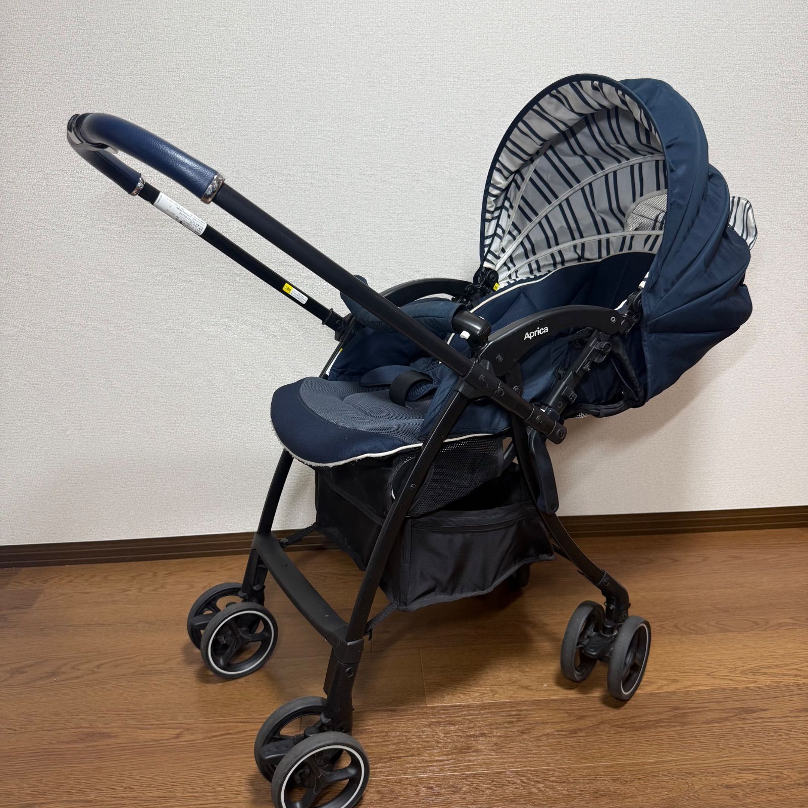 アップリカ ラクーナクッション AF ベージュ ベビーカー レインカバー